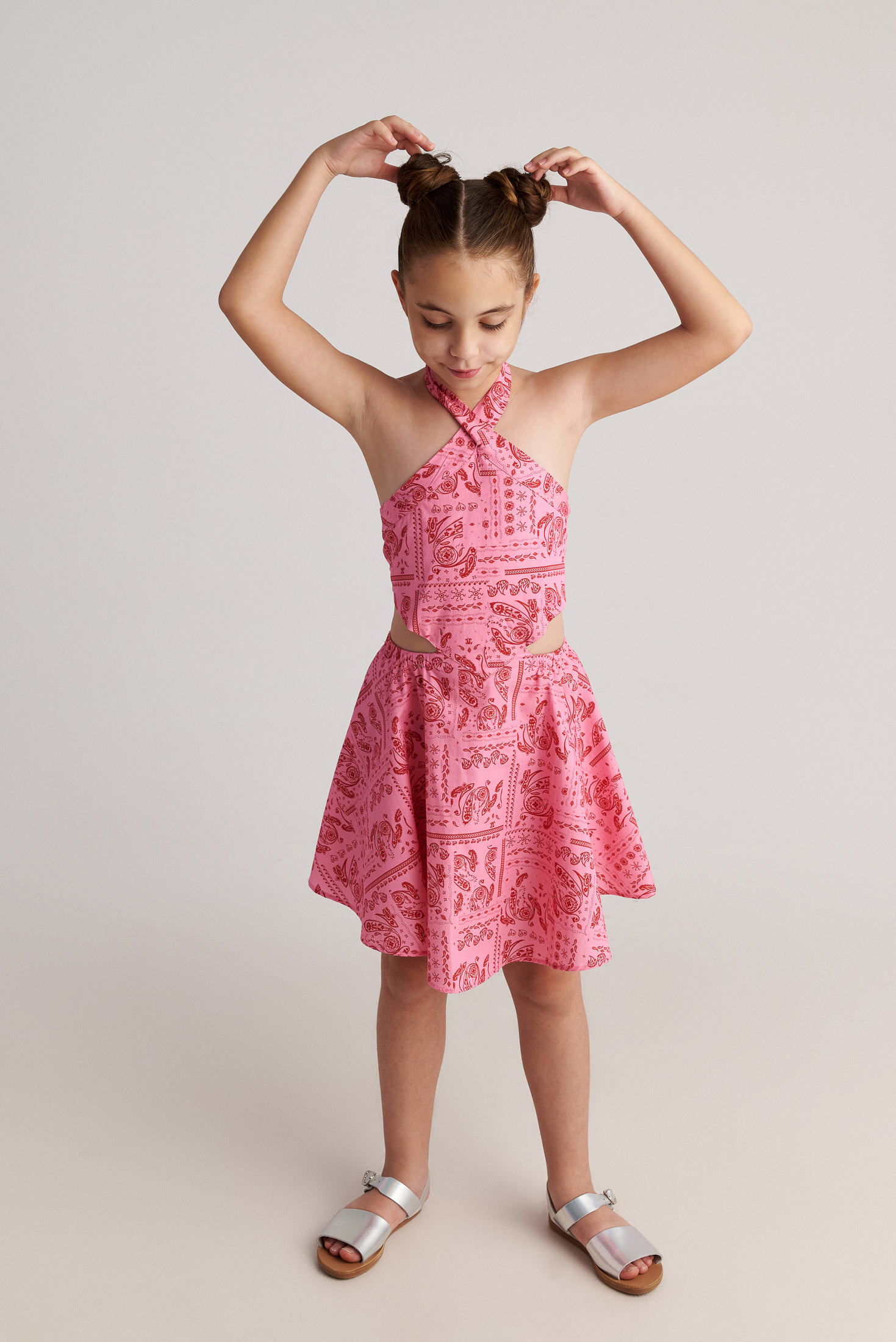 Two in a Castle – Παιδικό Φόρεμα Bandana Scarf Στυλ Bandana (T7072)