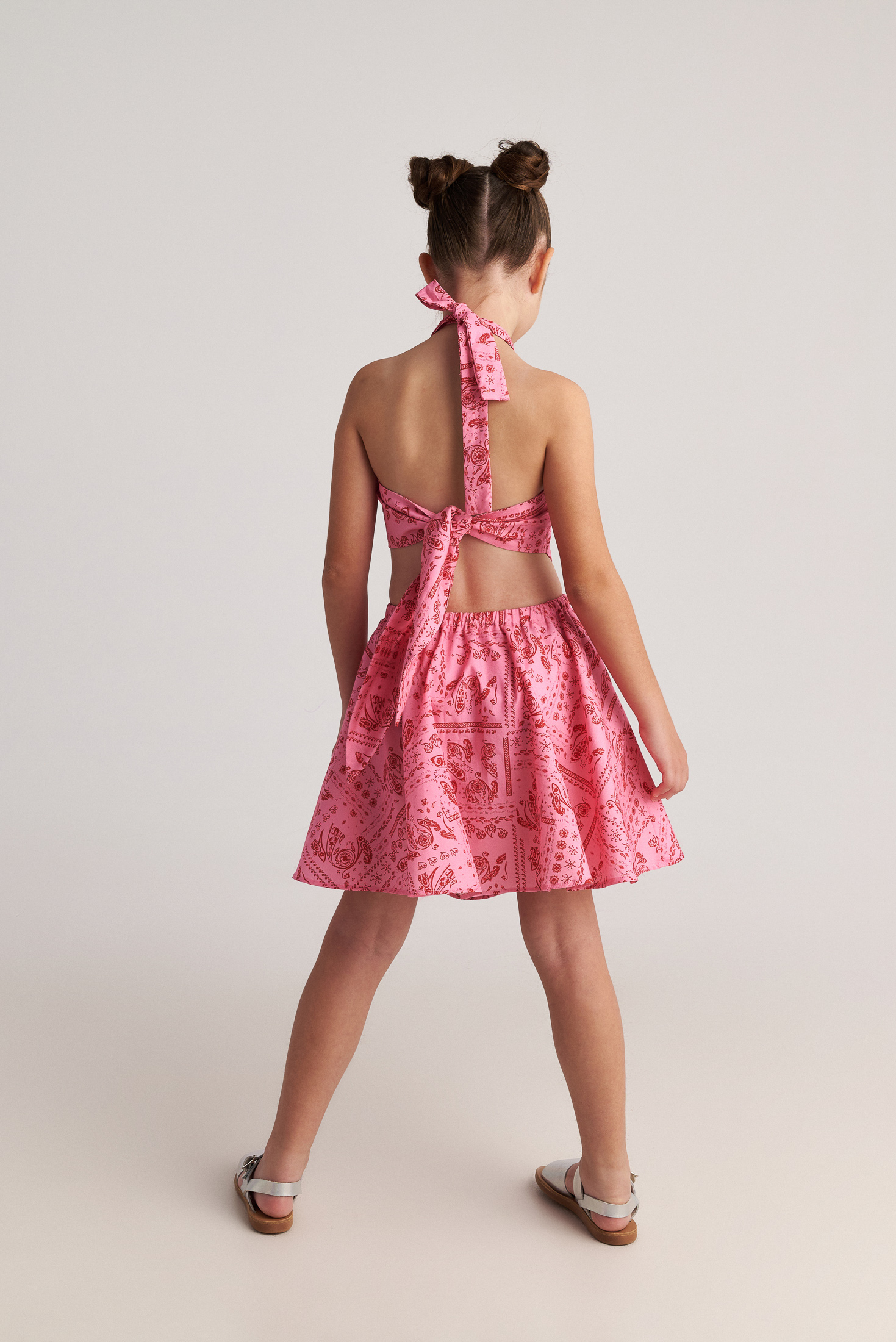 Two in a Castle – Παιδικό Φόρεμα Bandana Scarf Στυλ Bandana (T7072) - Image 3