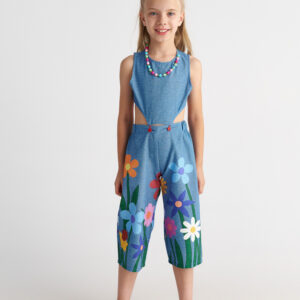 Two in a castle - Παιδική Φόρμα Κορίτσι με Λουλούδια (T7132)