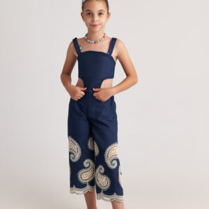 Two in a castle - Παιδική Φόρμα Κορίτσι με Crochet & Paisley (T7166)