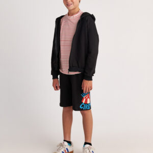 Two in a castle - Παιδικό Σετ Αγοριού “Circus Life” – Ριγέ Top & Μακρύ Σορτς με Λογότυπο (T7327)