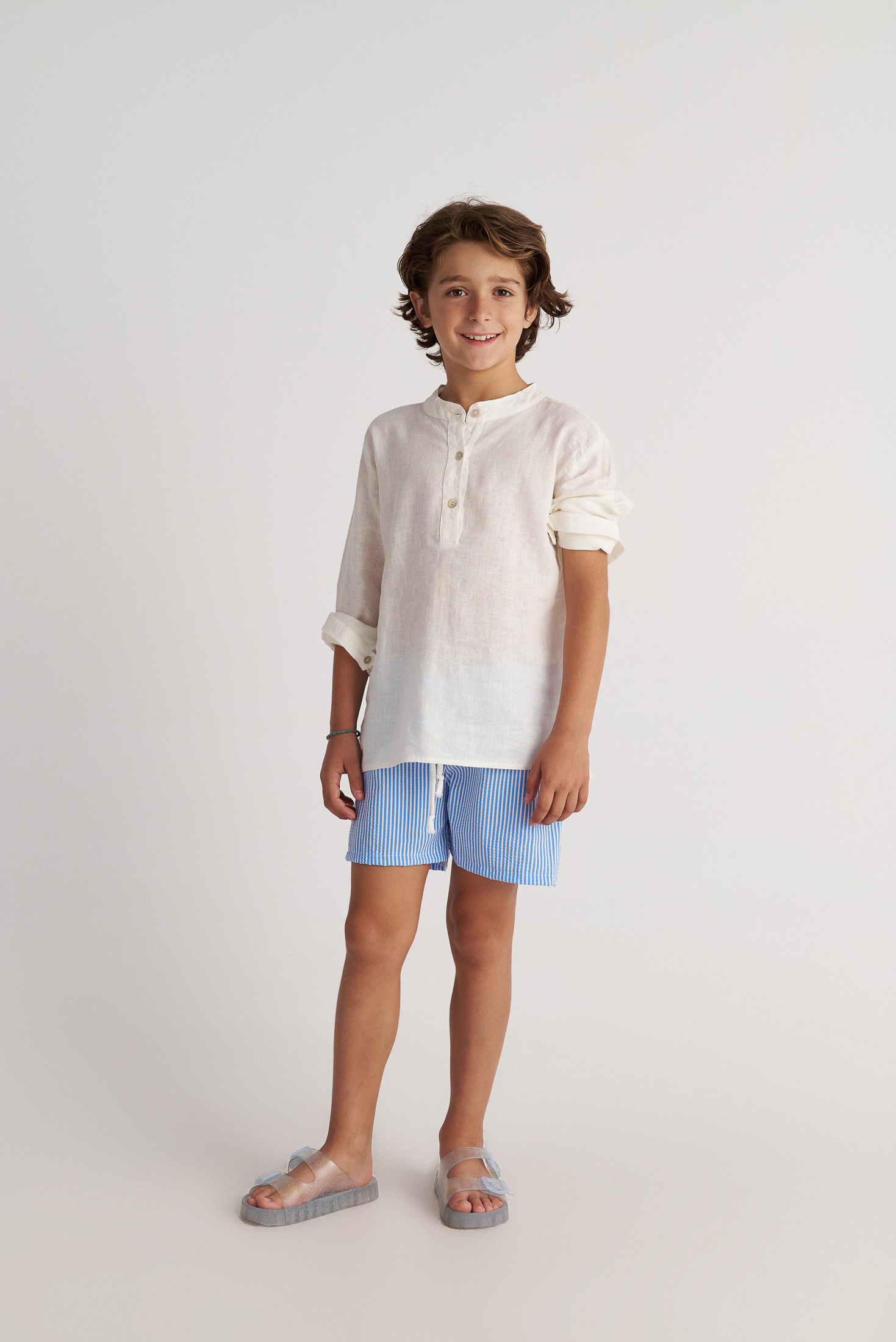 Two in a castle - Παιδικό Ριγέ Σορτς Μαγιό Islander (T7453)