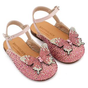 Σαμπό Διακοσμημένο Ολόγυρα με Στρας και Πεταλούδα EXC5857 Ροζ