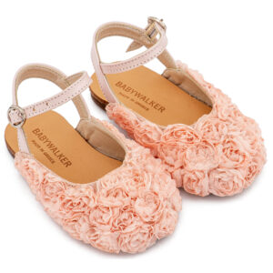 Γαλλικό Σαμπό με Chiffon Λουλούδια BW4884 Ροζ