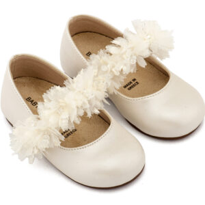 Γοβάκι Μονή Μπαρέτα Διακοσμημένη BS3602 Εκρού