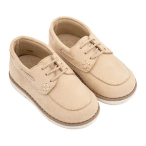 Δετό Δερμάτινο Μοκασίνι BW 4308 Μπεζ