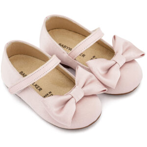 Γοβάκι Μονή Μπαρέτα με Σατέν Φιόγκο BW4870 Ροζ