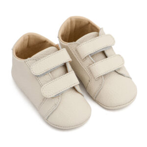 Δερμάτινο Σνίκερ με Χρατς MI1136 Εκρού