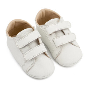 Δερμάτινο Σνίκερ με Χρατς MI1136 Λευκό