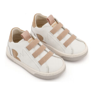 Sneaker Παντοφλέ με Λαστιχάκια EXC8005 Λευκό-Μπεζ