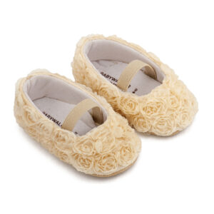 Μπαλαρίνα Διακοσμημένη με Chiffon Λουλούδι MI1660 Εκρού