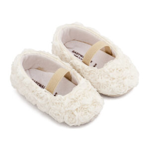 Μπαλαρίνα Διακοσμημένη με Chiffon Λουλούδι MI1660 Λευκό