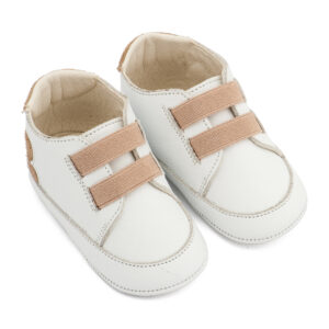 Παντοφλέ Σνίκερ με Λαστιχάκια MI1137 Λευκό - Μπεζ