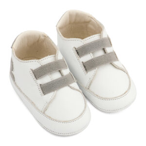 Παντοφλέ Σνίκερ με Λαστιχάκια MI1137 Λευκό-Γκρι