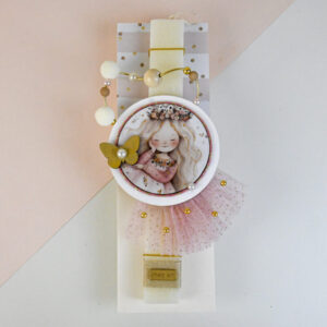 Πασχαλινή Λαμπάδα Κορίτσι - Ρομαντική Πριγκίπισσα Princess