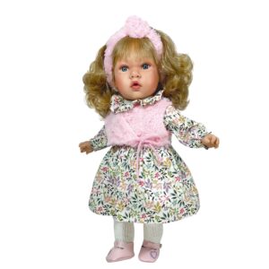 Nines D'Onil: Παιδική κούκλα Susette με ροζ κορδέλα - 45 εκ.