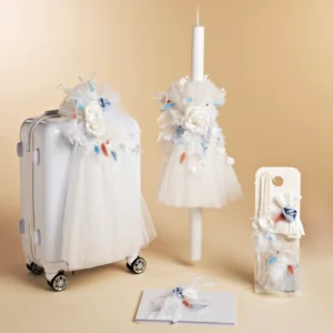 K26.17 Τρόλει γαλάζια λουλούδια Baby Bloom