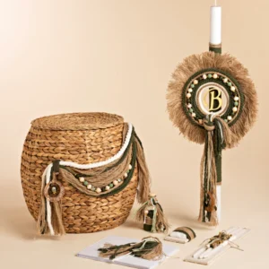 K26.57 Ψάθινο καλάθι James Baby Bloom