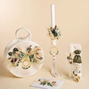 K26.59 Ξύλινο στρογγυλό κουτί Baby Bloom