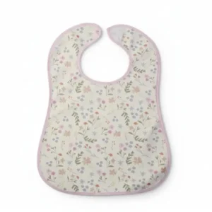 Αδιάβροχη Σαλιάρα Flowers Ροζ (10985-1)