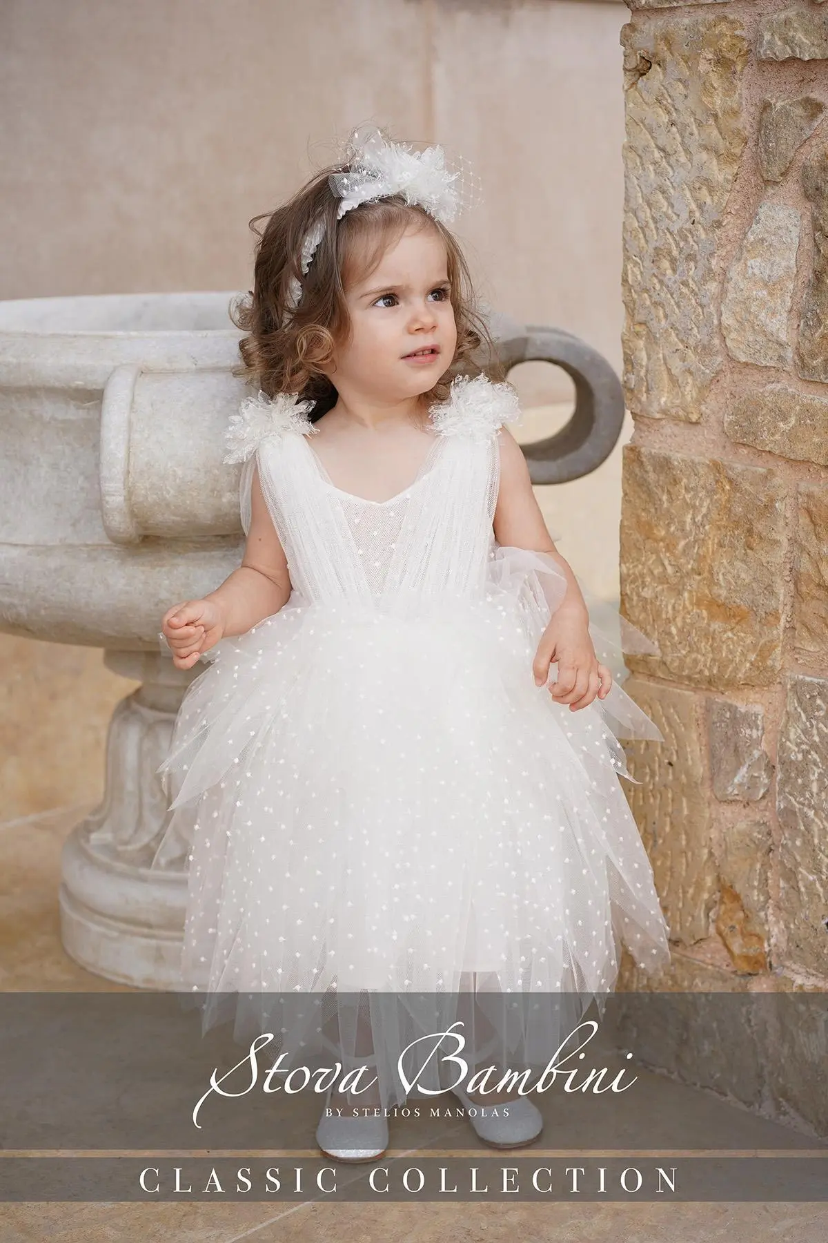 Stova Bambini Βαπτιστικό Φόρεμα SS26 G31