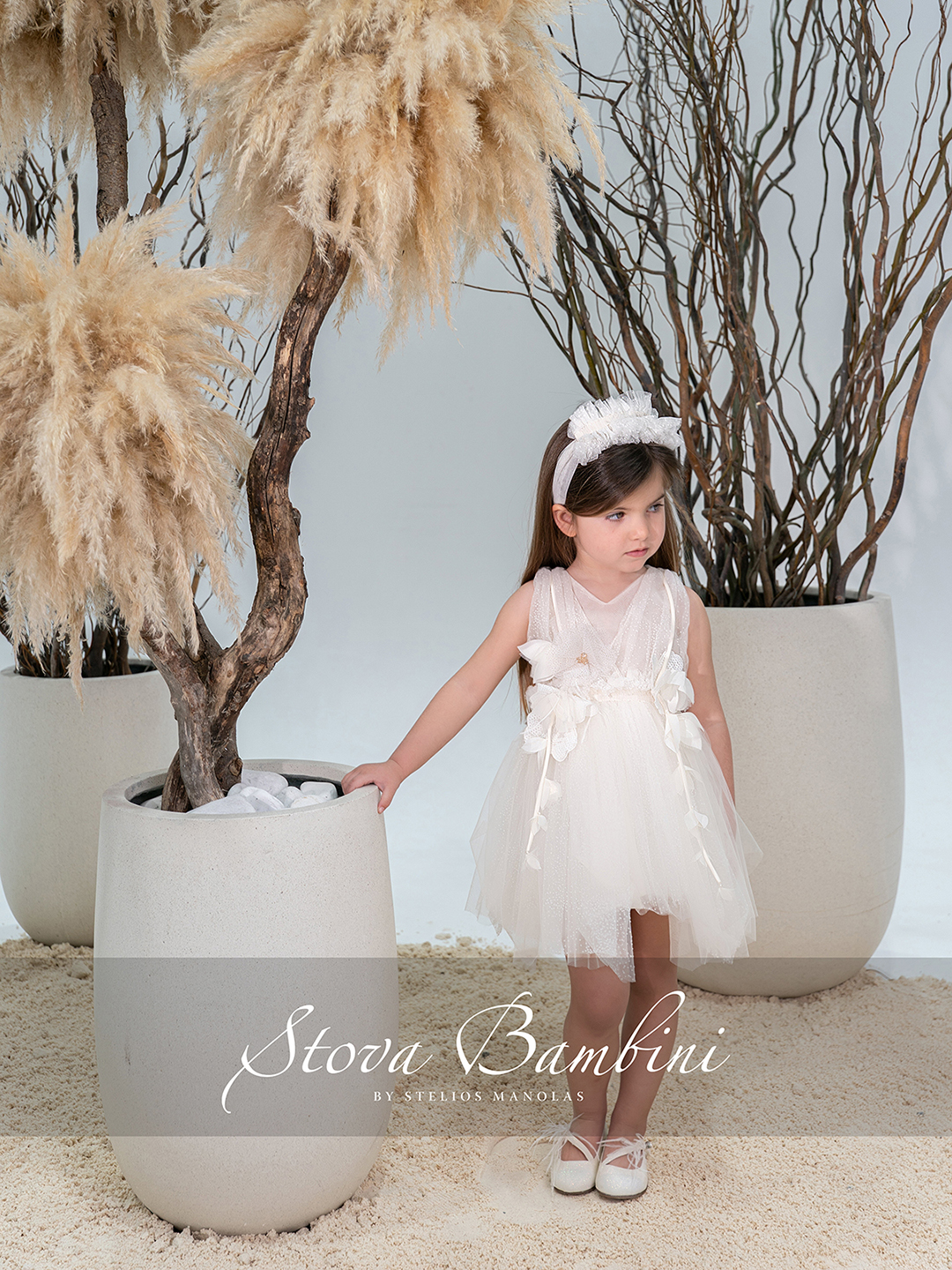 Stova Bambini Βαπτιστικό Φόρεμα SS26 G10