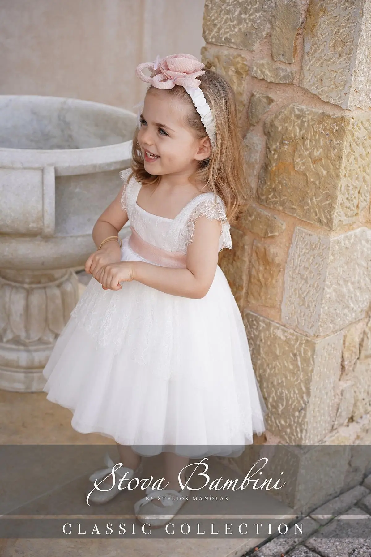 Stova Bambini Βαπτιστικό Φόρεμα SS26 G11