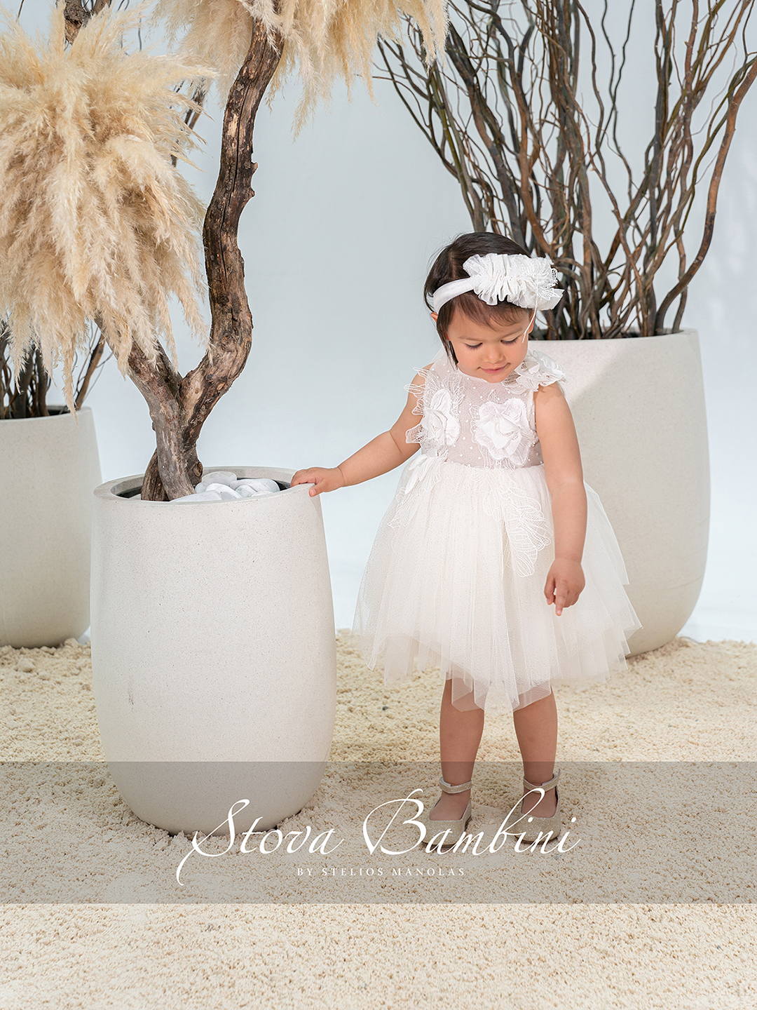 Stova Bambini Βαπτιστικό Φόρεμα SS26 G8