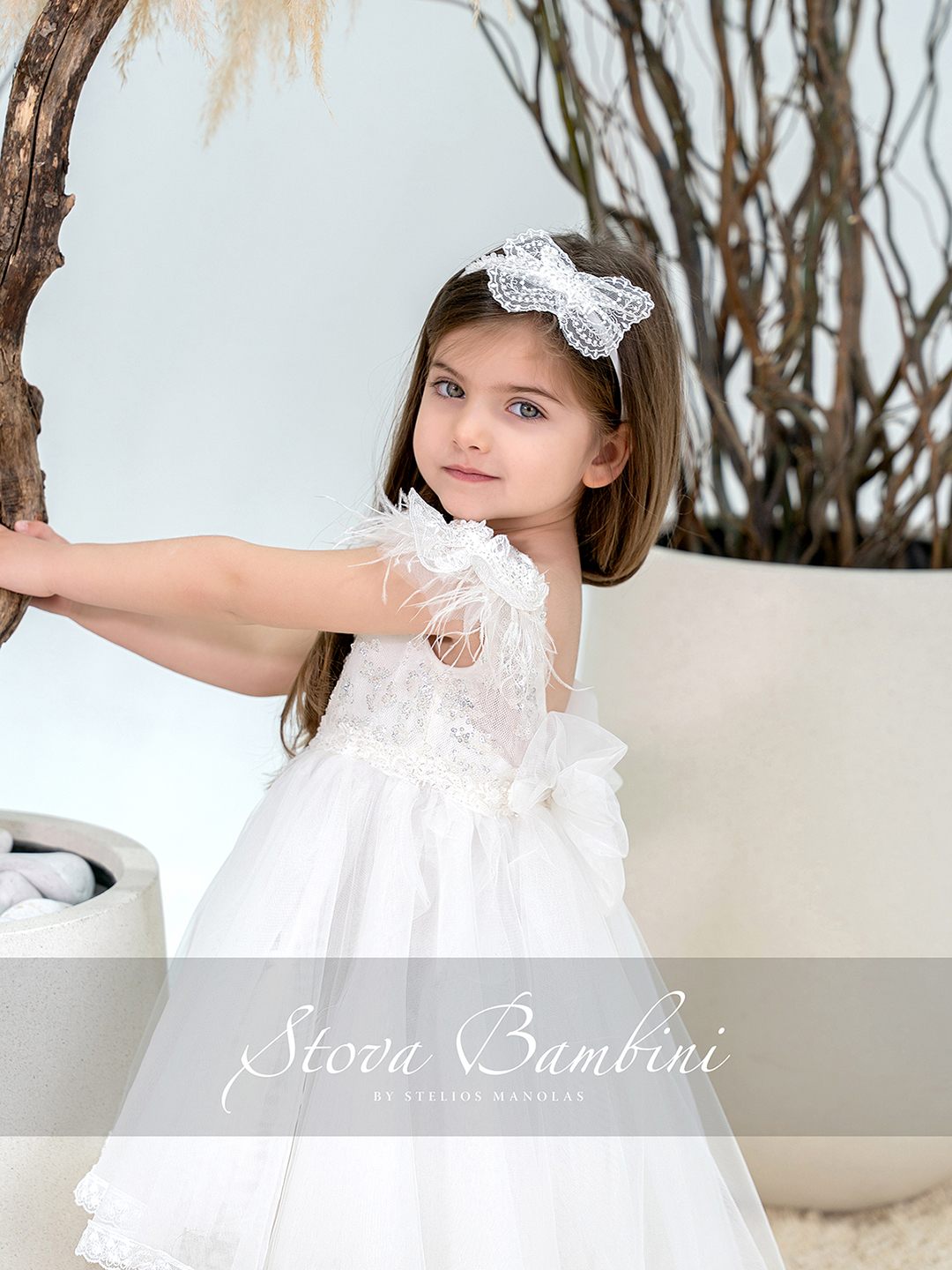 Stova Bambini Βαπτιστικό Φόρεμα SS26 G28