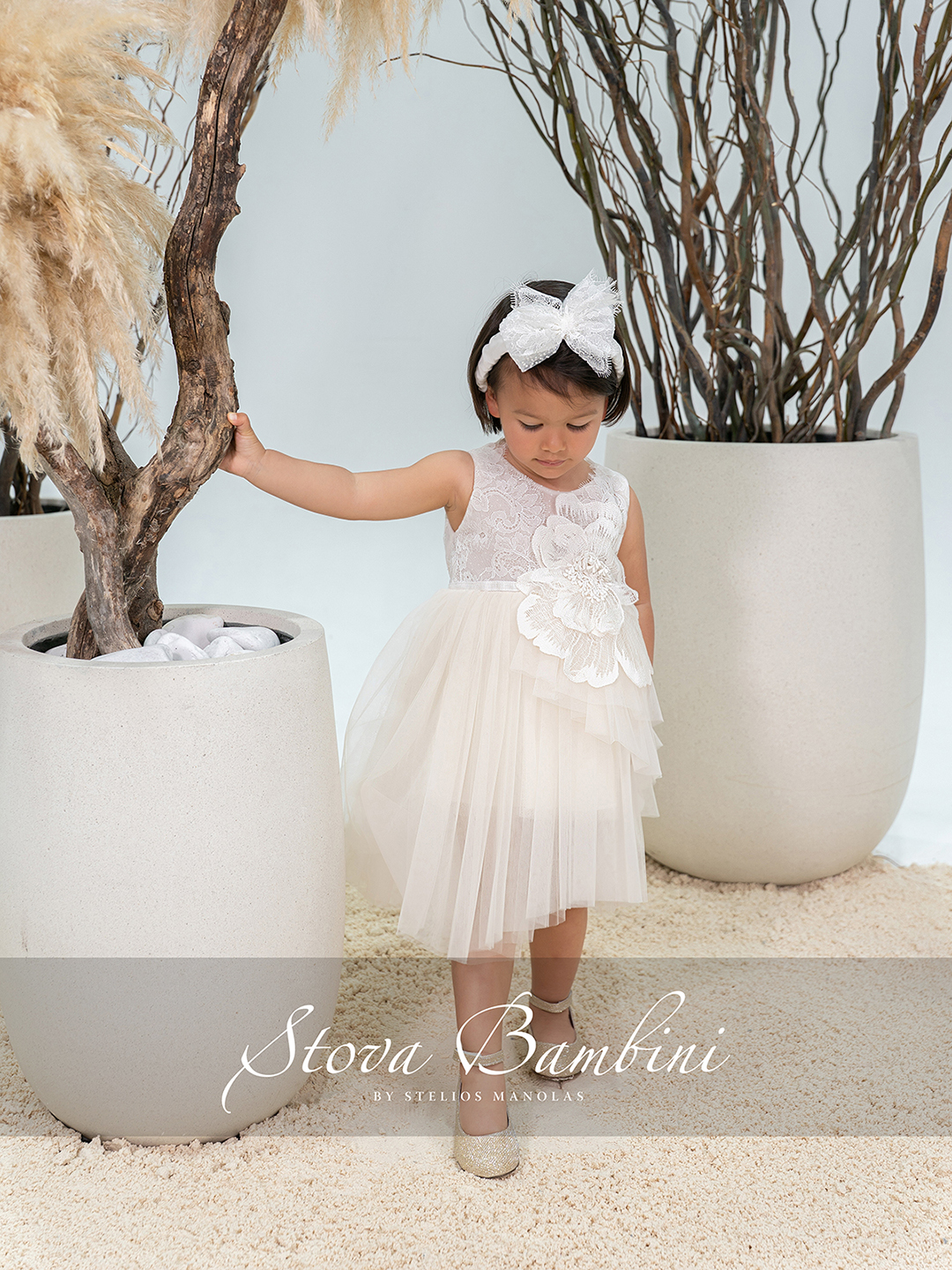 Stova Bambini Βαπτιστικό Φόρεμα SS26 G7