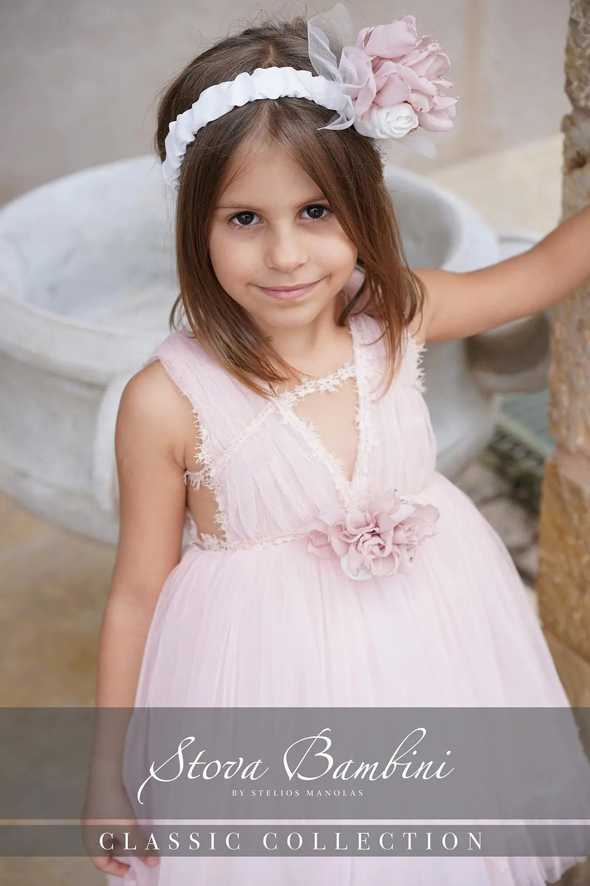 Stova Bambini Βαπτιστικό Φόρεμα SS26 G13