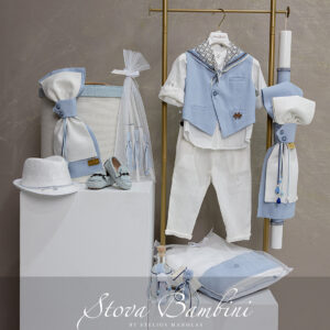 Stova Bambini Βαπτιστικό Σύνολο για Αγοράκι SS26 COMBO BOY 3