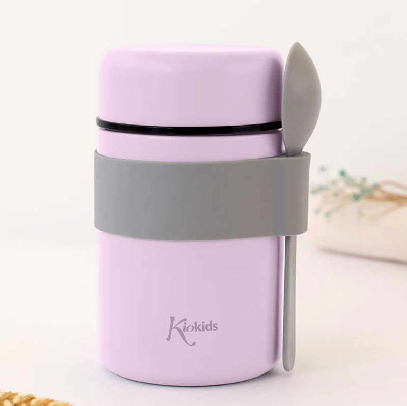 Βρεφικό Θερμός Φαγητού με Κουταλάκι Λιλά 500ml.