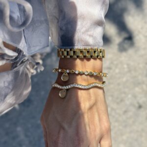 Bracelet With Strass Μαμά-Νονά
