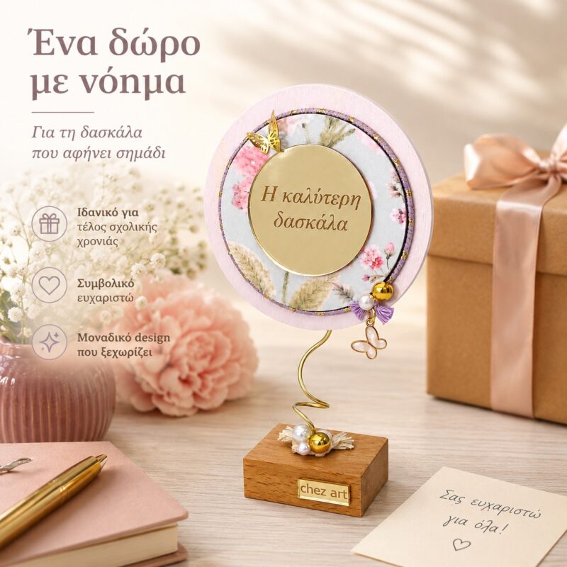 Επιτραπέζιο Κάδρο_Butterfly Δασκάλα