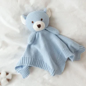 Πανάκι Παρηγοριάς Cotton Friends Αρκουδάκι Σιέλ 25cm.